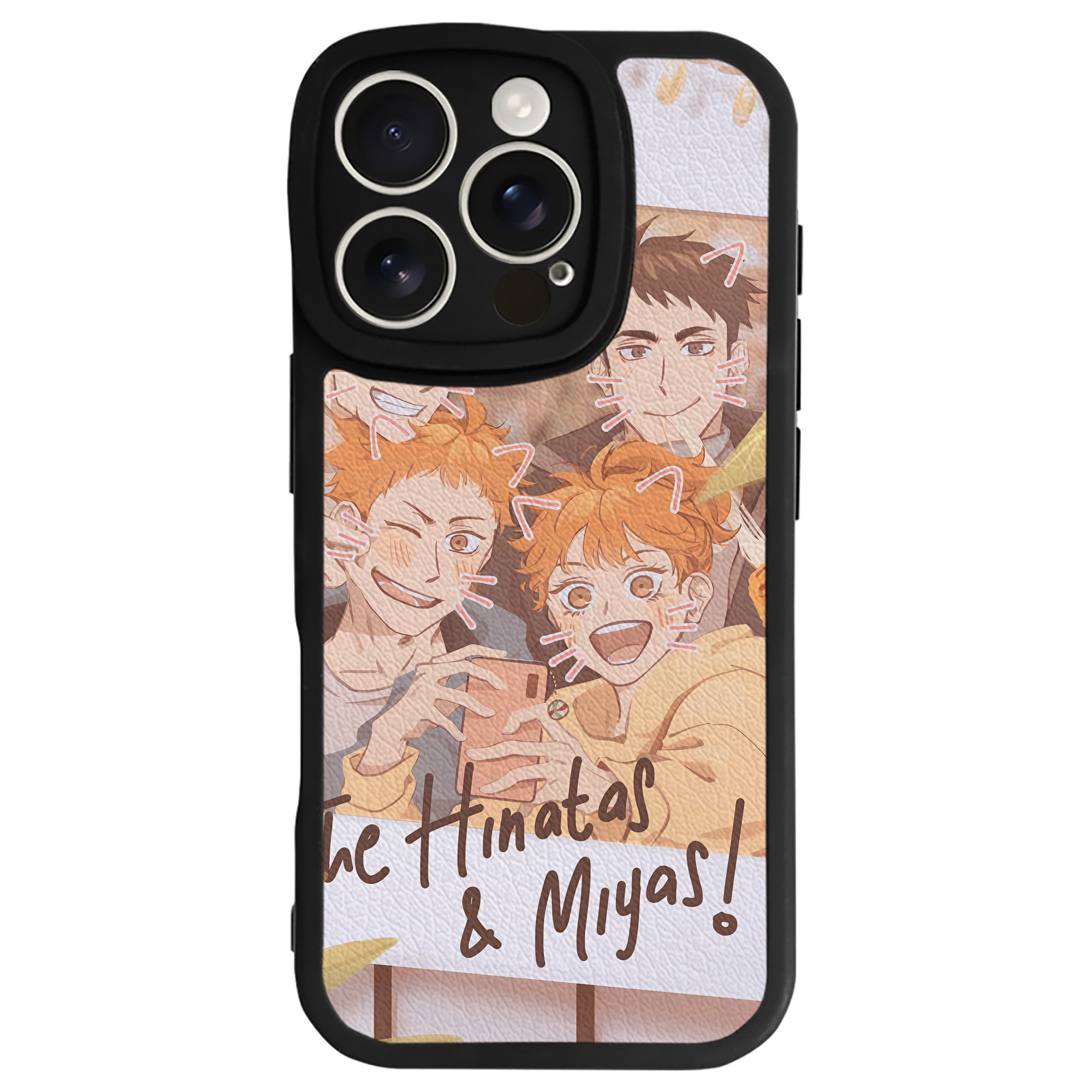 （画像用） ハイキュー!! Haikyu!! 【iPhone 16シリーズ対応】シリコンスマホケース（レザー調） 材質：シリコン